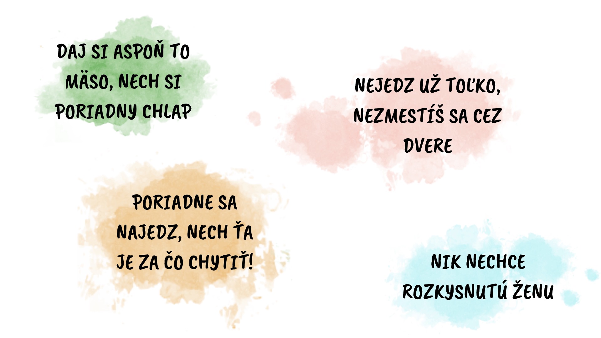 Rodové stereotypy - výroky